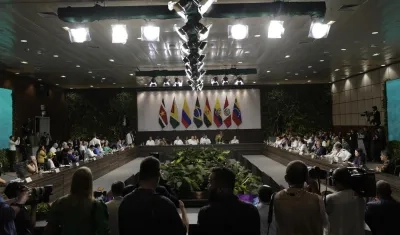 Sesión de apertura de la Cumbre Amazónica.