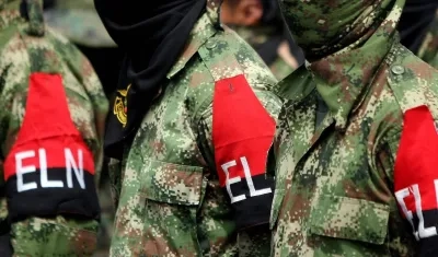 Hombres de la guerrilla del ELN. 