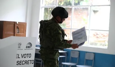 Jornada de elecciones en Ecuador.