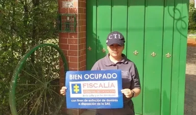 Uno de los predios ocupados por la Fiscalía. 