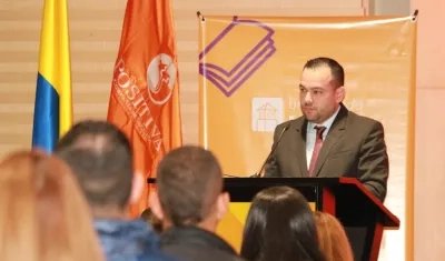 Edwin Palma, Viceministro de Relaciones Laborales, en un congreso de seguridad y salud en el trabajo.