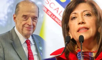 Álvaro Leyva, Canciller y Martha Lucía Zamora, Directora de la Agencia Judicial del Estado