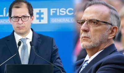 Fiscal General Francisco Barbosa e Iván Velásquez, ministro de Defensa.