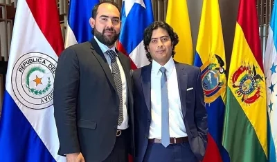 Germán Londoño con Nicolás Petro.