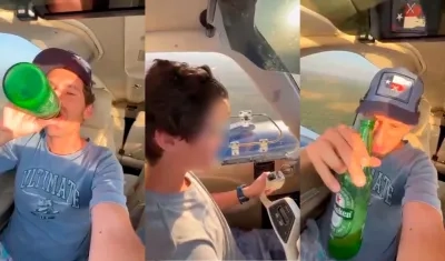 Garon Maia Filho y su hijo Francisco Veronezi Maia.