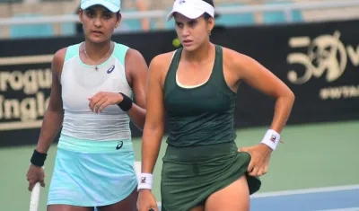 Las colombianas María Paulina Pérez y Yuliana Lizarazo, finalistas en dobles 