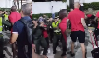 Imágenes del enfrentamiento.