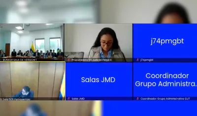 Audiencia a Nicolás Petro y Daysuris Vásquez.