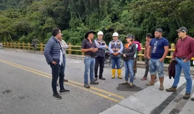 Inspección al puente 'Los Grillos'