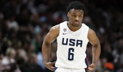 Bronny James, hijo de la estrella de Los Ángeles Lakers, LeBron James.