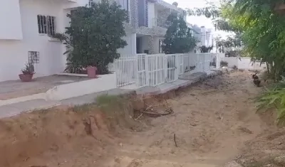 Lugar de los hechos en Loma de Oro, Puerto Colombia.