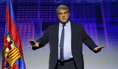 El presidente de Barcelona, Joan Laporta.