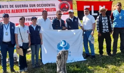 Intendente Luis Alberto Gómez Olivar, en poder de la misión humanitaria