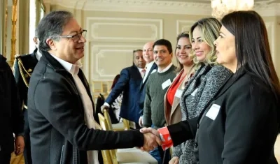 El Presidente Gustavo Petro se reunió en la Casa de Nariño con la bancada liberal.