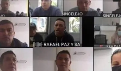 Aspecto de la audiencia de solicitud de libertad por vencimiento de términos. 