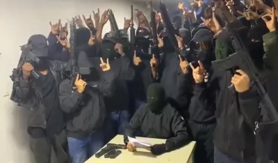 'Los Lobos', el grupo que se atribuyó el atentado.