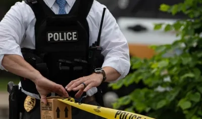 La Policía acordonó el lugar de los hechos. 