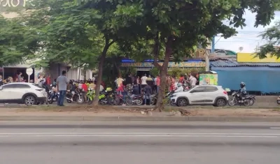 Lugar del atentado en Villa Blanca