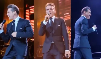 Luis Miguel en una presentación en Argentina.