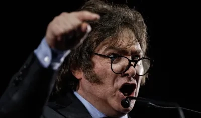 El candidato de ultraderecha Javier Milei.