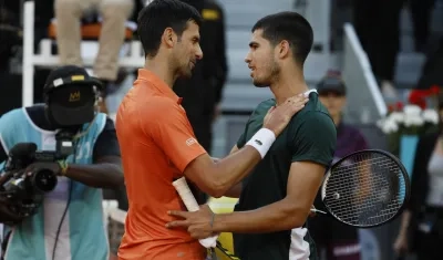 Novak Djokovic y Carlos Alcaraz.