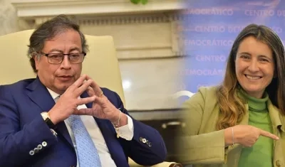 Gustavo Petro y Paloma Valencia.