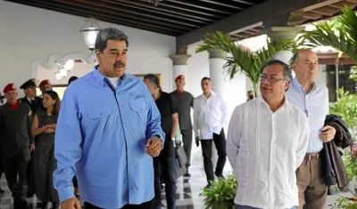 Nicolás Maduro, presidente de Venezuela, y Gustavo Petro, presidente de Colombia.