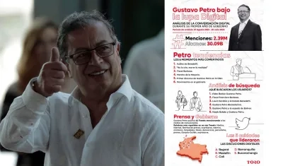 Impacto digital del primer año de Gobierno de Gustavo Petro.