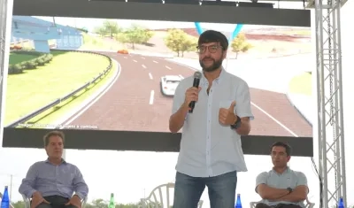 El Alcalde de Barranquilla, Jaime Pumarejo.