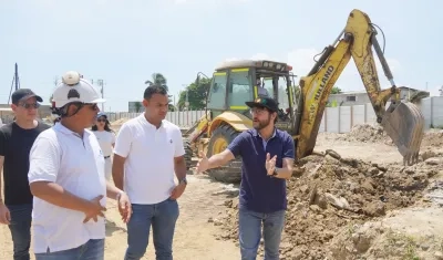 Alcalde de Barranquilla, Jaime Pumarejo, visitó las obras del Tren Turístico.