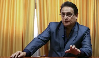 El candidato presidencial ecuatoriano Fernando Villavicencio.
