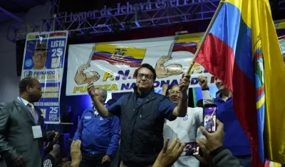 El candidato presidencial ecuatoriano Fernando Villavicencio.