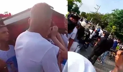 El momento del ataque armado en medio del cortejo fúnebre.