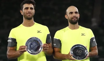 Robert Farah y Juan Sebastián Cabal, tenistas colombianos.