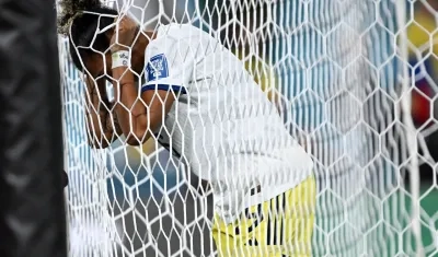 Jorelyn Carabalí no ocultó su decepción por la eliminación de Colombia del Mundial. 