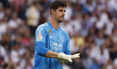 Thibaut Courtois, portero belga del Real Madrid. 