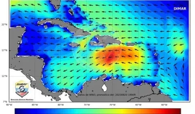Campo climático del pasado lunes.