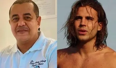 El cirujano cordobés Edwin Arrieta, asesinado, y Daniel Sancho, español, quien confesó el homicidio