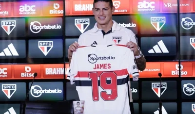 James Rodríguez dijo que era un sueño para él jugar en Brasil. 