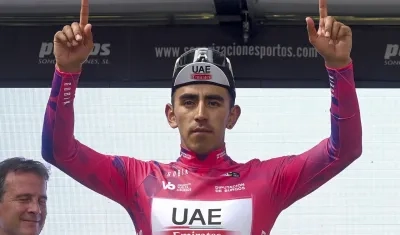 Juan Sebastián Molano, corredor colombiano del UAE Emirates. 