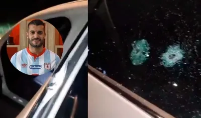 La camioneta de lag Falque recibió tres impactos de bala