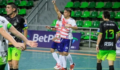 Cristian Angulo marcó el primer gol de Independiente Barranquilla.