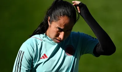 Mayra Ramírez, delantera de la Selección Colombia femenina. 