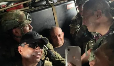 Un sonriente 'Otoniel' el dia de su captura el 23 de octubre de 2021