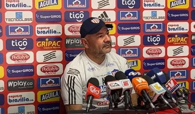 Édgar 'Panzer' Carvajal, asistente técnico del Junior. 