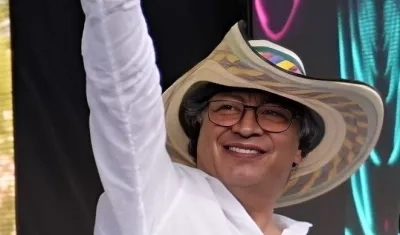 Gustavo Petro en uno de sus discursos más recientes.