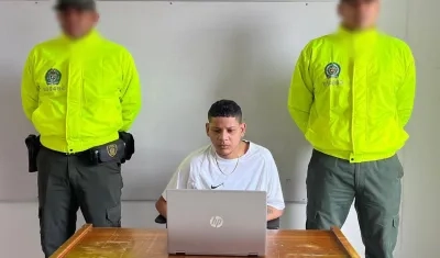 Alfredo José Almanza De la Rosa, durante la audiencia.