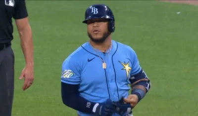 Harold Ramírez elevó su promedio de bateo a .290.