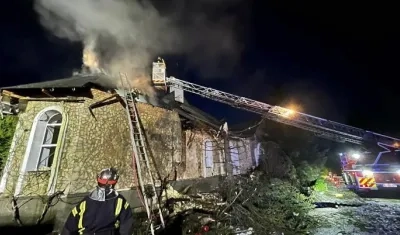 Lugar afectado por la guerra entre Rusia y Ucrania.