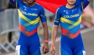 Nicoll Larrahondo y Kiara Vásquez, oro y bronce en one lap.  